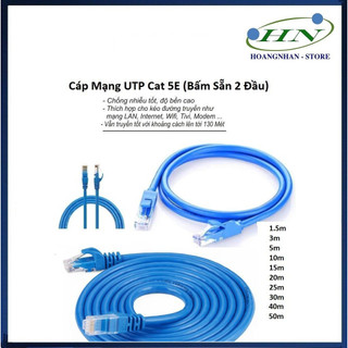 Cáp mạng lxf bấm sẵn cat5e 1m/ 2m/ 3m/ 5m bấm sẵn 2 đầu liền dây cat5e rj45 - hành chính hãng arigatoo