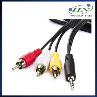 Dây av xịn 1 ra 3 dây av 1 đầu 3.5 ra 3 đầu bông sen av kết nối hình ảnh âm thanh