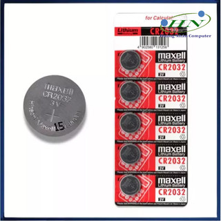 Vỉ 5 viên pin nút Maxell CR2032 Lithium 3V
