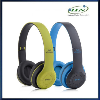 Tai Nghe Bluetooth P47 Chụp Tai có khe cắm thẻ nhớ