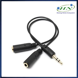 Dây chia jack loa chuẩn 3.5 từ 1 ra 2 (Đen) OTG8/14