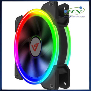 Fan case v202 led tròn 2 mặt
