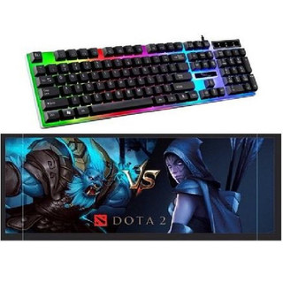 Bàn Phím G21 LED Giả Cơ + Tặng Kèm Lót Game Lớn ( ngẫu nhiên)