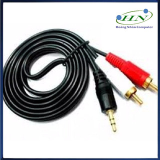 Dây cáp loa 1 đầu 3.5 ra 2 bông sen AV dài 3M (dây loa 1 ra 2)