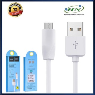 Cáp sạc Hoco X1 1m - cổng MicroUSB (Trắng) - Chính hãng