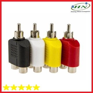 Đầu chia jack loa hoa sen AV (RCA) 1 ra 2