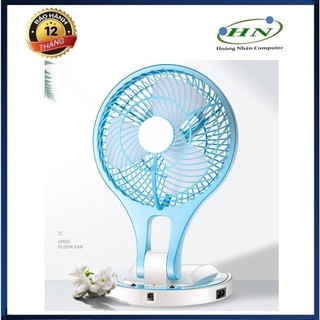 Quạt Tích Điện JR 5580 Mini Fan 2 In 1 Gấp Gọn