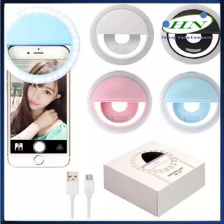 Đèn selfie Ring light cho điện thoại sạc điện TẶNG KÈM DÂY SẠC
