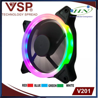Fan case v201 led tròn 1 mặt