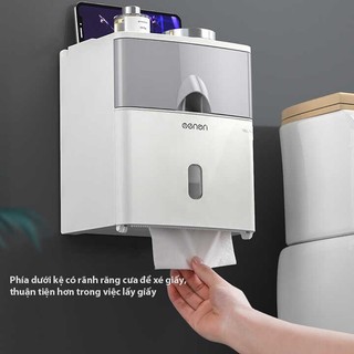 Hộp đựng giấy vệ sinh MENEN 2 ngăn cao cấp treo tường HD00013
