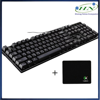 Bàn phím Q17 giả cơ game dụng + Tặng Lót Logitech