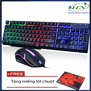 COMBO BÀN PHÍM CHUỘT GAME LED 7 MÀU GTX300/GTX350 + TẶNG LÓT CHUỘT