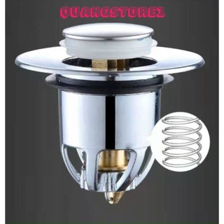 Nút Nhấn Xả Nước Bồn Rửa Mặt Nút Chặn Thoát Nước Ngăn Mùi Lọc Rác Chậu Lavabo Thay Thế,  NẮP THOÁT NƯỚC, CHẶN RÁC LAVABO