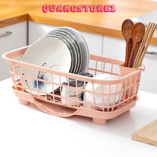 Khay Ups Bát Đĩa 🍓𝐐𝐔𝐀𝐍𝐆𝐒𝐓𝐎𝐑𝐄𝟏🍓 Khay Nhựa Úp Chén Bát Ráo Nước Tiện Lợi - Rổ úp bát đĩa có khay hứng nước [SIZE LỚN]