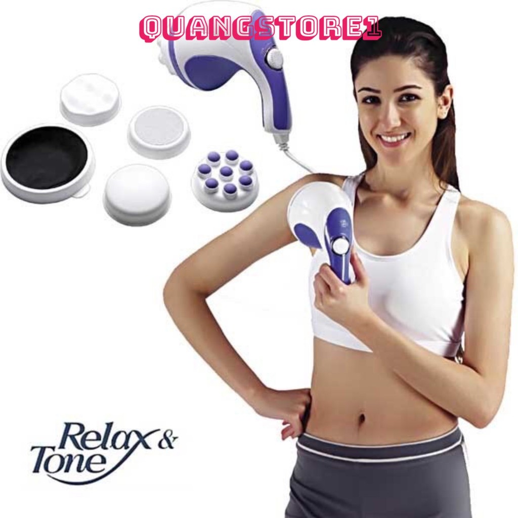 Máy Massage cầm tay 5 Đầu Đa Năng Relax & Spin Tone - Massage Relax & Spin Tone