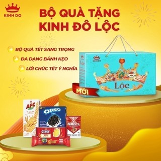 Hộp bánh kẹo kinh đô - lộc vui khỏe 748g