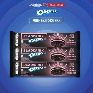 Bánh quy oreo blackpink black version, combo 3 thanh x 119.6g