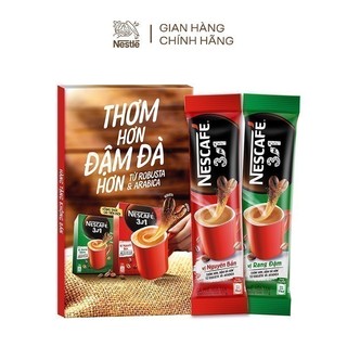 Mẫu thử Nescafé 3in1 vị nguyên bản & vị rang đậm Nescafé 17gx2