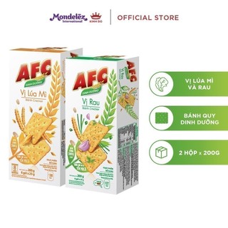 Combo 2 hộp bánh quy dinh dưỡng AFC vị rau 2x172g