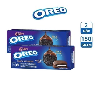 Combo 2 Hộp Bánh Quy OREO Phủ Socola 2x150g