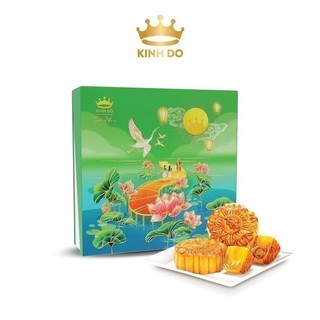 Bánh Trung Thu Kinh Đô Trăng Vàng Hồng Ngọc An Lành Xanh 4 bánh x 160g