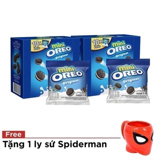 Combo 2 hộp bánh quy Oreo Mini vị vani 204gr