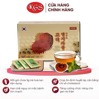 Hộp 100 gói trà linh chi hàn quốc kgs korean ginseng story