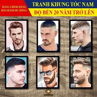 [TN1-20] Album 20 Mẫu Khung Tranh Tóc Nam Trang Trí Tiệm Tóc - Salon - Barber Shop