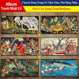 [Album 20 Mẫu] Tranh Nhật Cổ Trang Trí Tiệm Xăm Tattoo, Của Hàng, Nhà Cửa