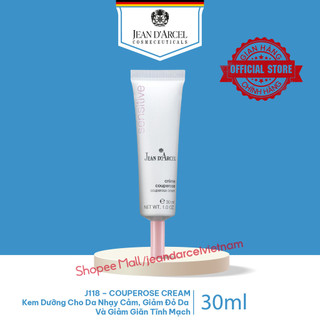 J118 Kem dưỡng cho da nhạy cảm, giảm đỏ da và giãn tĩnh mạch - Couperose Cream 30ml - Jean d'Arcel