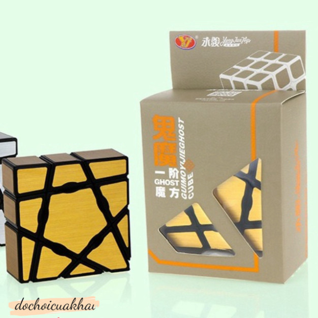 Rubik Biến Thể Rubik Ghost Mirror Cube YongJun 1x3x4 Khối Lập Phương Rubik Vàng Gold