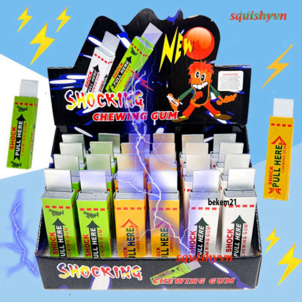 [EMDEN] công cụ giải trí Kẹo cao su thiên nhiên Giật Điện hài hước Cho Bé