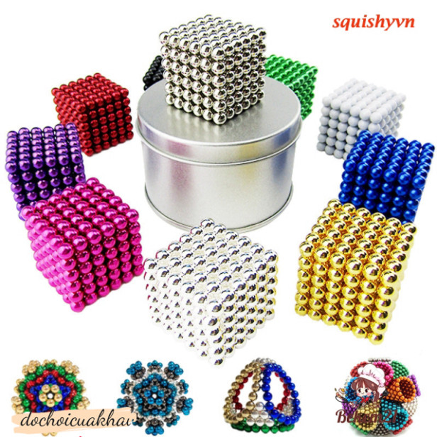 bi nam châm 6 màu 216 viên