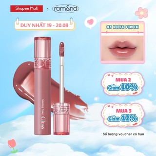 Son tint bóng căng mọng Romand Glasting Color Gloss 4g