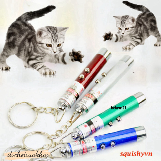Bút ChiếU Laser Lazer 4mW 2 trong một + đèn LED chiếu sáng Cho vật nuôi đèn laze chêu mèo đèn laser 