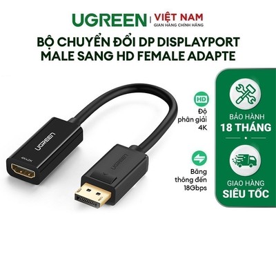 Bộ chuyển đổi DP displayport Male sang HD Female Adapter MM137 | Bảo vệ kép chống nhiễu | Bảo Hành 18 Tháng 1 Đổi 1.