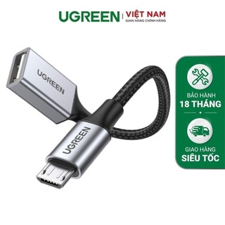 Cáp chuyển usb2.0 sang micro usb 2.0 hỗ trợ otg ugreen 30895