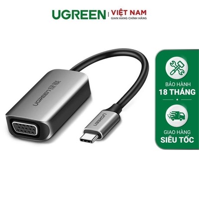 Cáp chuyển USB Type C sang VGA hỗ trợ Full HD 1080P UGREEN CM160 50316