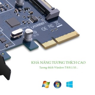 Card PCI Express sang 2 cổng USB Type-C UGREEN US230 30773