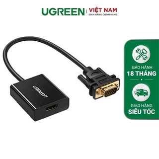Bộ chuyển đổi VGA sang HDMI + Audio 3.5mm dài 30cm UGREEN 60814