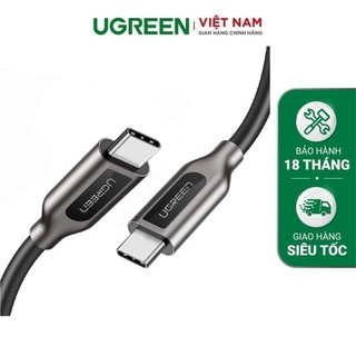 Cáp sạc 2 cổng usb-c hỗ trợ sạc nhanh pd 3.1a dài 1m ugreen us266 hỗ trợ 4k@60hz