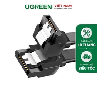 Cáp SATA 3.0 đầu bẻ góc 90 độ truyền tốc độ cao 6Gb/s dài 0.45m UGREEN 20998