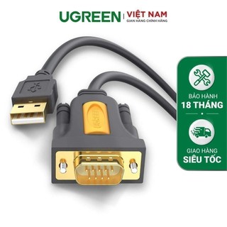 Dây USB 2.0 sang COM DB9 RS-232 chipset PL2303TA UGREEN CR104