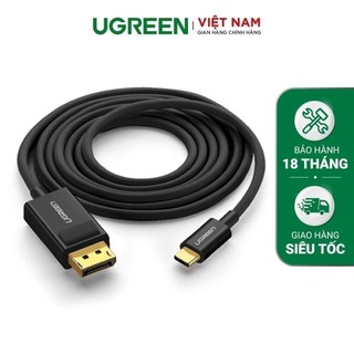 Cáp chuyển đổi USB type C sang DisplayPort UGREEN MM139 50994 4k 3840x2160x30Hz dài 1.5m