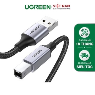 Cáp máy in usb a sang usb b sử dụng cho máy fax, máy in... dài 1-3m ugreen us369