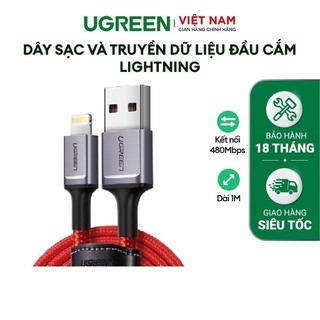Dây sạc và truyền dữ liệu đầu cắm Lightning, UGREEN US293 vỏ bện nylon