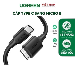 Cáp USB type C sang Micro B UGREEN dài 1m US312 20103 tốc độ truyền dữ liệu nhanh