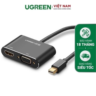 Cáp chuyển đổi Mini DisplayPort sang HDMI và VGA dài 20cm UGREEN MD115