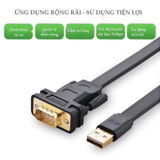Cáp USB 2.0 sang cáp COM RS232 UGREEN CR107 20218