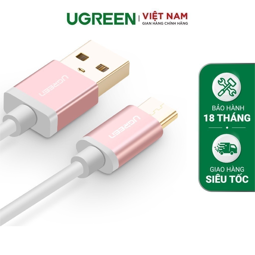 Dây cáp chuyển đổi USB 2.0 sang USB Type C UGREEN US188